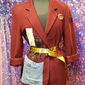 Burgundy Sag Harbor Blazer